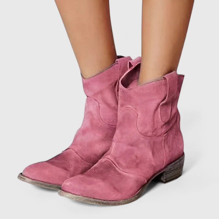 Alethea | Cobalt Suede Elegant Boots