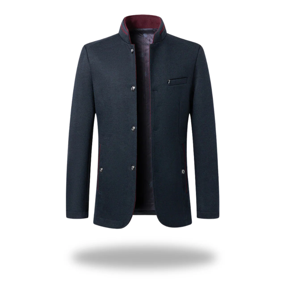 Kaid | Navy Elegant Tailored Blazer