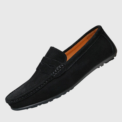Calantha | Burgundy Suede Orthopedic Loafers