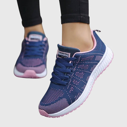 Calista | White Knit Orthopedic Women's Shoes