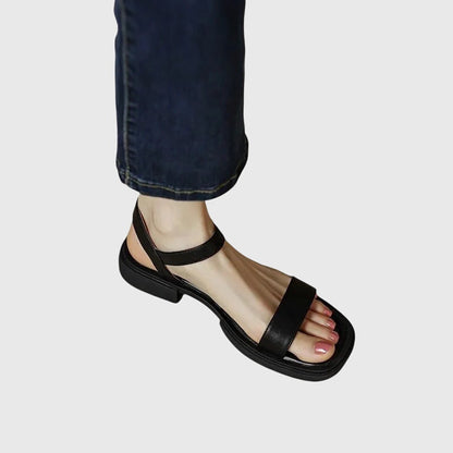Calantha | Luxury Brown Orthopedic Leather Sandals