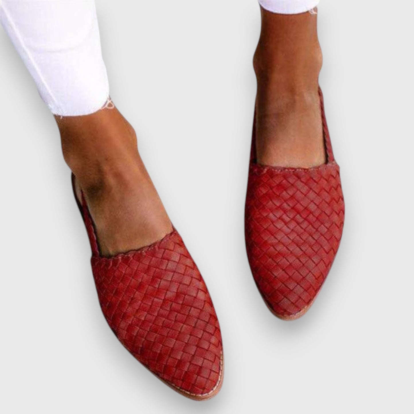 Calantha | Brown Woven Comfy Sandals