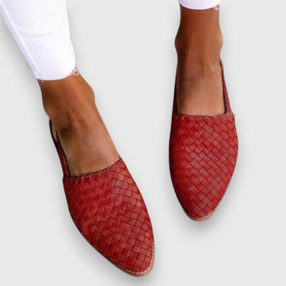 Calantha | Brown Woven Comfy Sandals