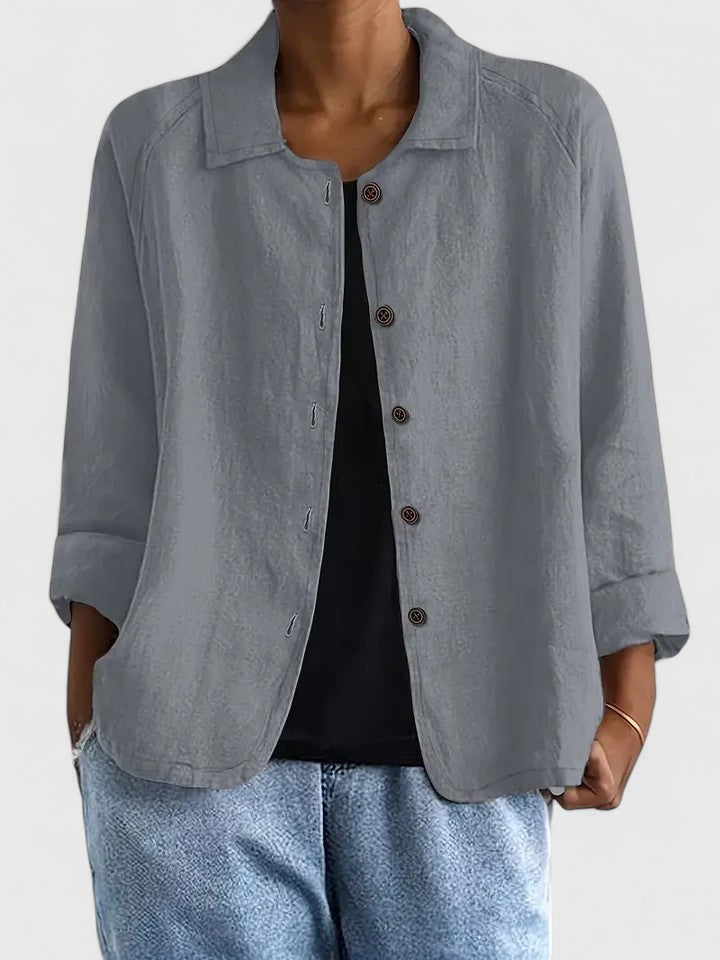 Blush Linen Sophisticated Top