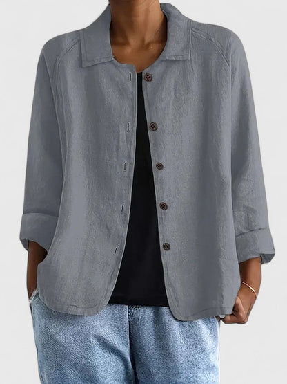 Blush Linen Sophisticated Top