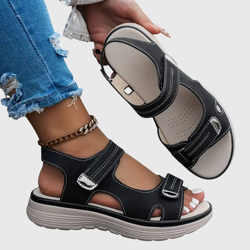 Alethea | Brown Comfortable Orthopedic Sandals
