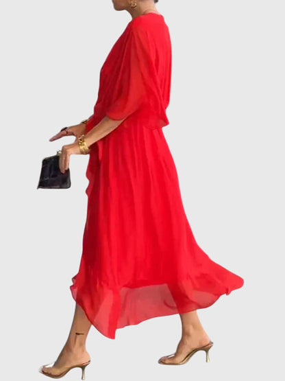 Olive Elegant Maxi Dress