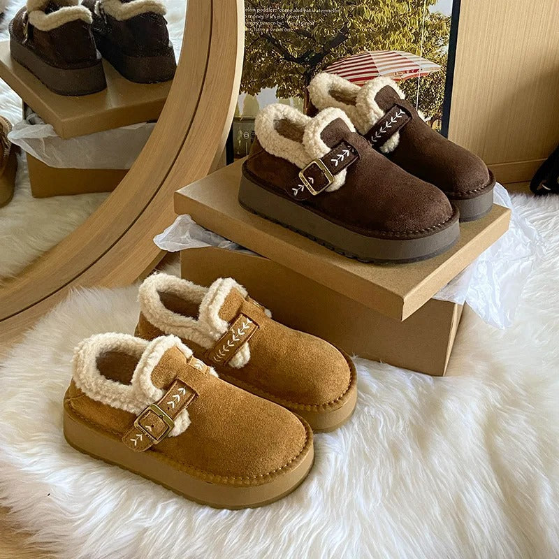 Calantha | Brown Suede Orthopedic Shoes
