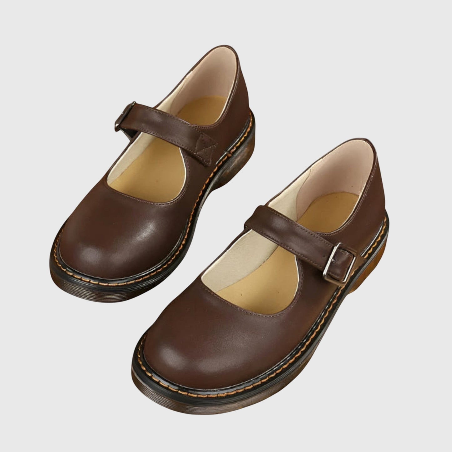 Brown Leather Orthopedic Sandals