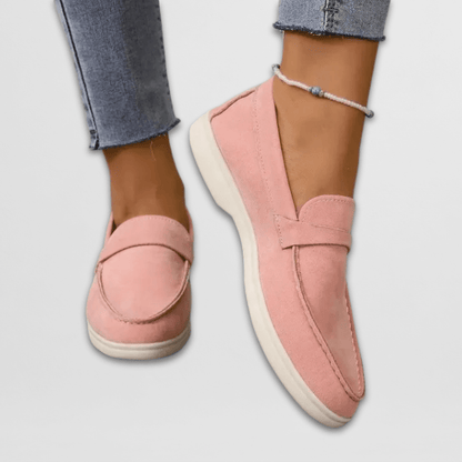 Calista | Glossy Black Comfort Loafers