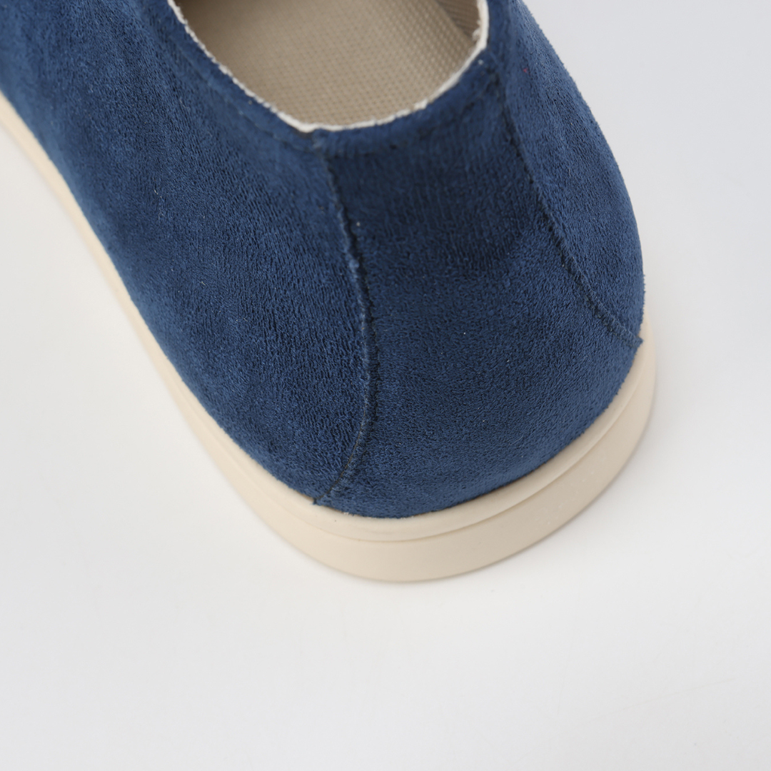 Beckett | Navy Blue High Suede Loafers