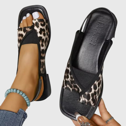 Calista | White Cross-Strap Orthopedic Sandals
