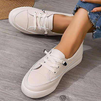 Lylah | Women Orthopedic White Sneakers