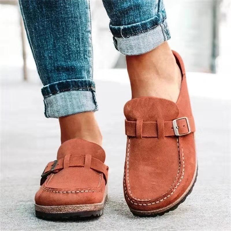 Alethea | Tan Suede Orthopedic Slip-Ons