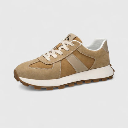 Alethea | Elegant Beige Shoes with Thick Sole