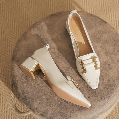 Astrid | Luxury White Pointed-Toe Heels