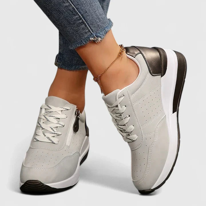 Calantha | Navy Blue Cutout Orthopedic Shoes