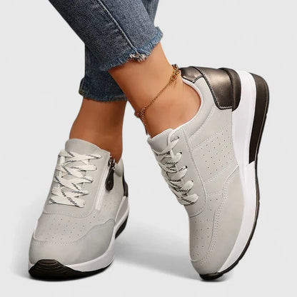 Calantha | Navy Blue Cutout Orthopedic Shoes