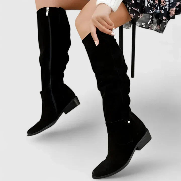 Kalynda | Olive Suede Orthopedic Boots