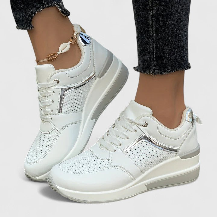 Calantha | Black Leather Orthopedic Shoes