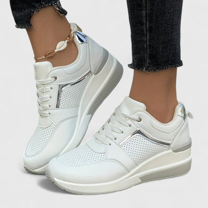 Calantha | Black Leather Orthopedic Shoes