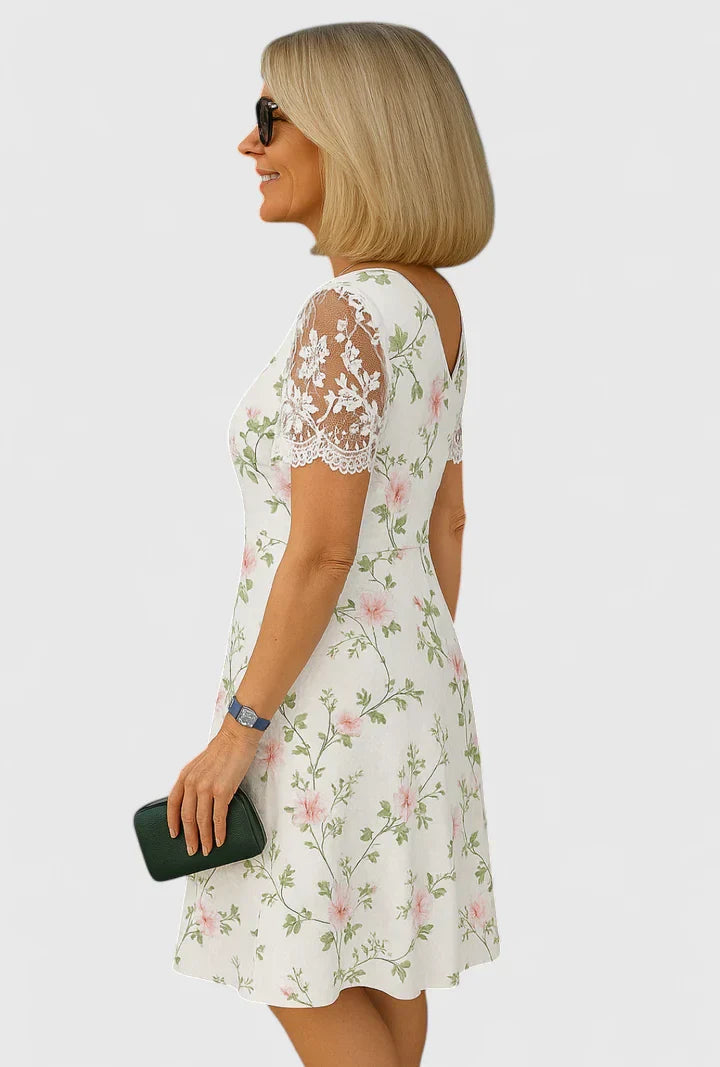 Calista | Floral Elegant Midi Dress
