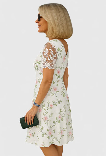 Calista | Floral Elegant Midi Dress