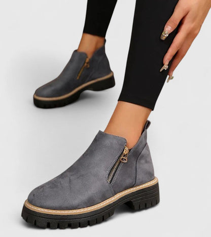 Alethea | Black Suede Orthopedic Boots