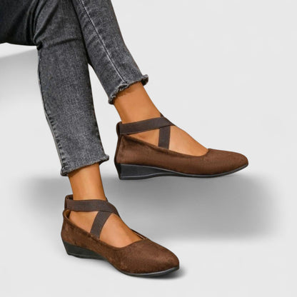 Calista | Black Suede Orthopedic Shoes
