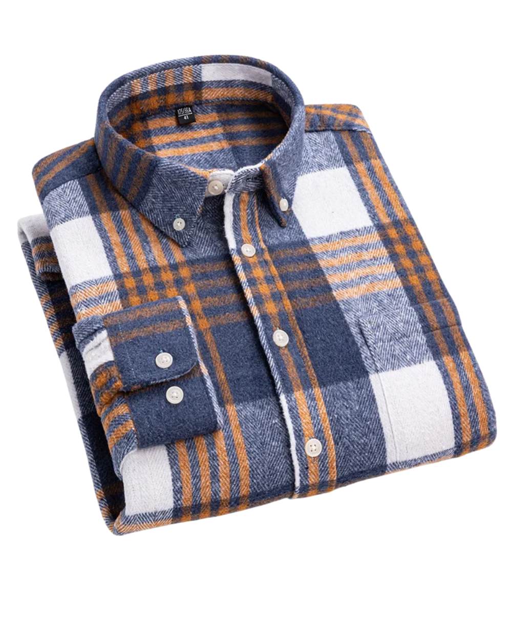 Beckett | Brown Plaid Checked Cotton Shirt