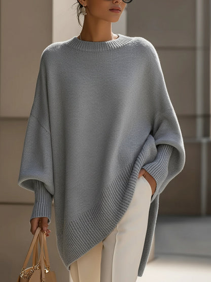 Adriana | Cream Dropped-Shoulder Sophisticated Sweater