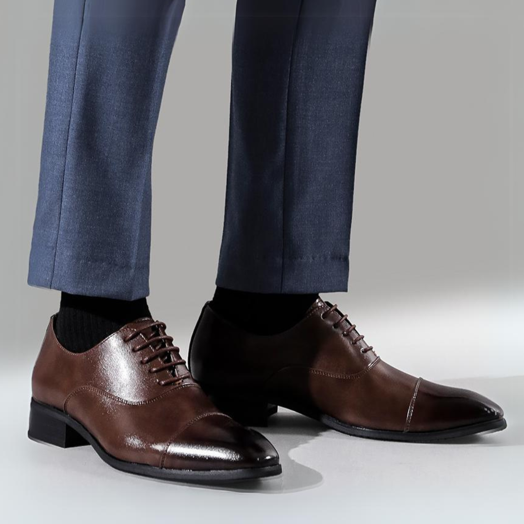 Benedict | Sleek Black Classic Leather Shoes