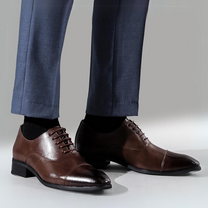 Benedict | Sleek Black Classic Leather Shoes