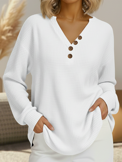 Adeline | Red Waffle Knit Pure Softness