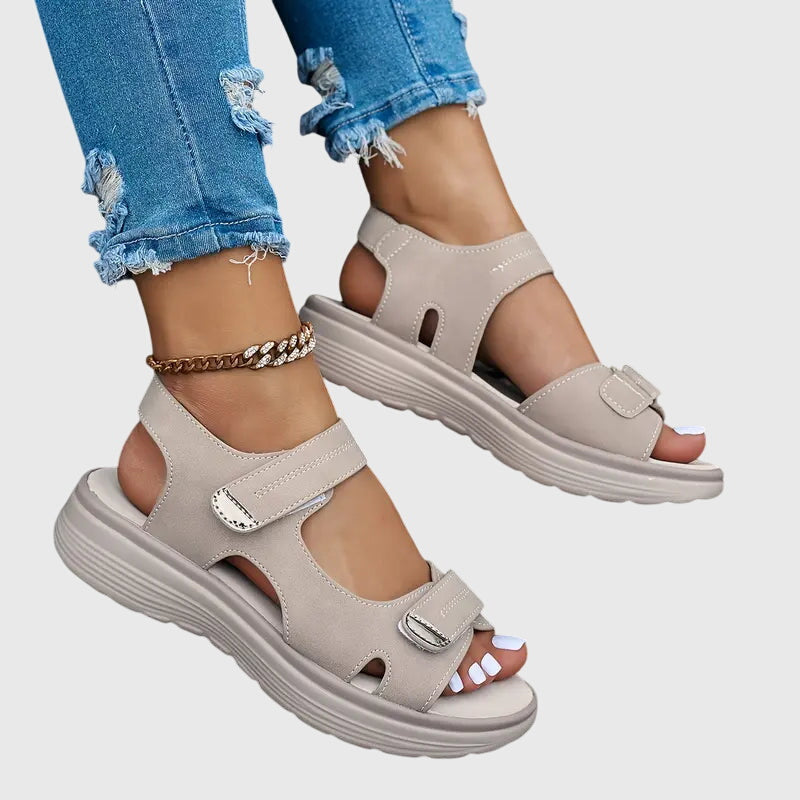 Alethea | Brown Comfortable Orthopedic Sandals