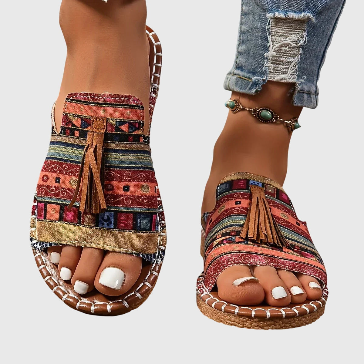 Astrid | Multicolor Bohemian Orthopedic Sandals