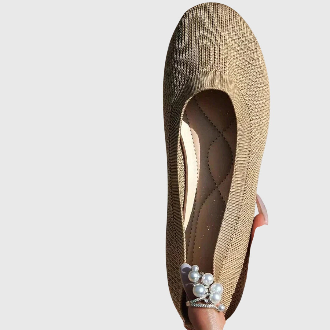 Aria | Black Anti-Slip Breathable Ballet Flats