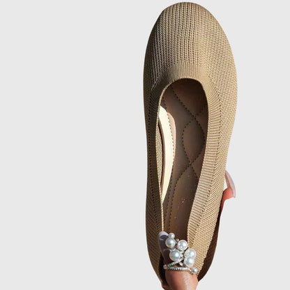 Aria | Black Anti-Slip Breathable Ballet Flats