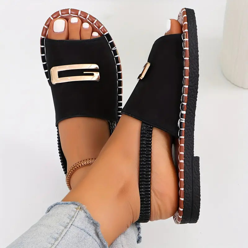 Calista | Denim Orthopedic Wedge Heel Sandals