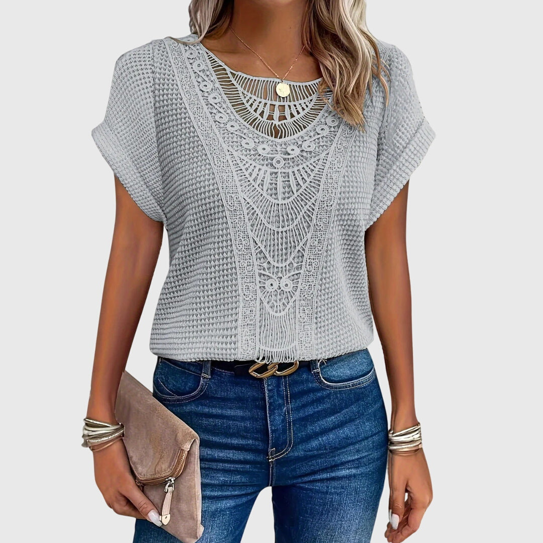 Willow | Cream Elegant Ibiza Style Blouse