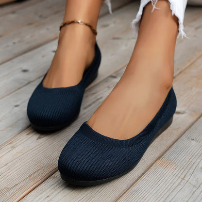 Calista | Beige Knit Anti-Slip Breathable Shoes