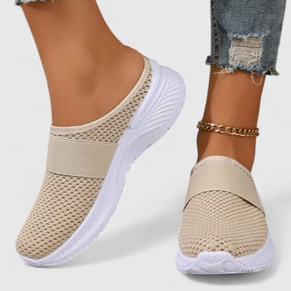 Calista | Beige Knit Orthopedic Shoes