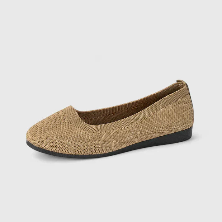 Calantha | Beige Knit Orthopedic Shoes