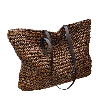 Calista | Women’s Spacious Woven Straw Beach Tote Bag
