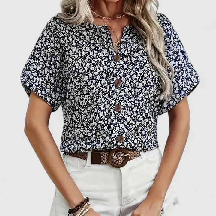 Calanta | Elegant Floral Blouse