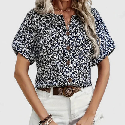 Calanta | Elegant Floral Blouse
