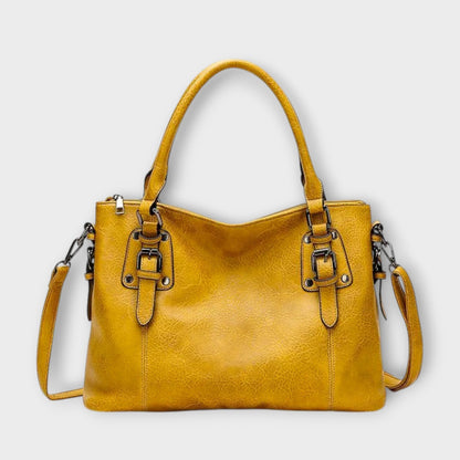 Alethea | Tan Leather Women's Classic Everyday Handbag