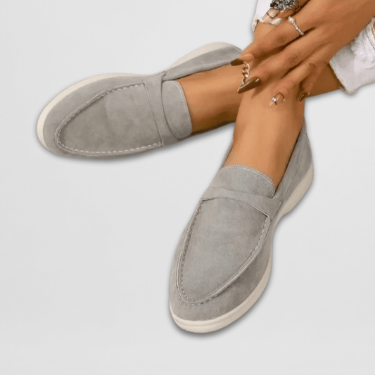 Calista | Glossy Black Comfort Loafers