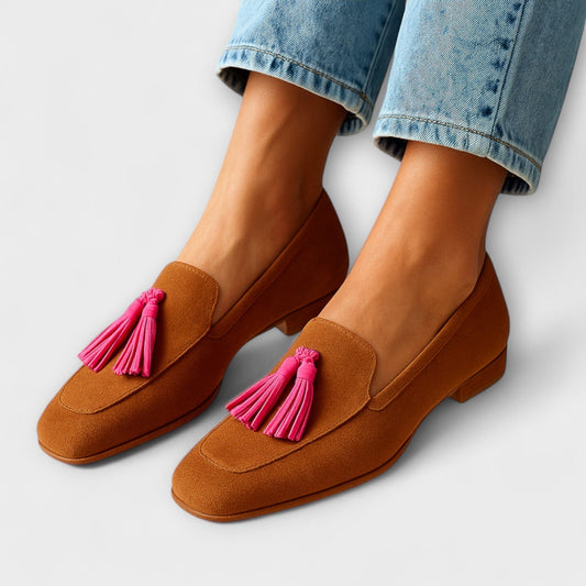 Calista | Suede Tassel Loafers