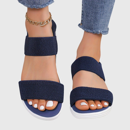 Calista | Black Strappy Orthopedic Sandals